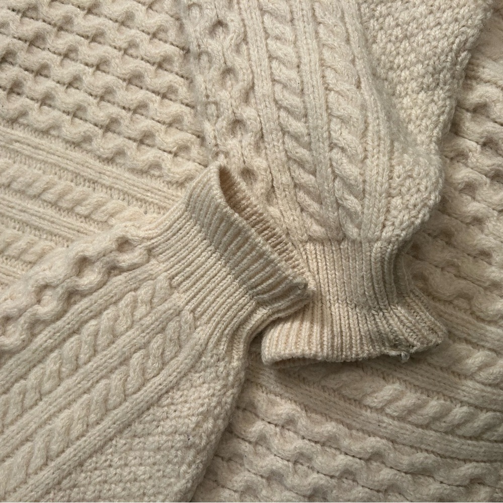 Country knitwear cable knit vintage Irish sweater - Picture 11 of 12
